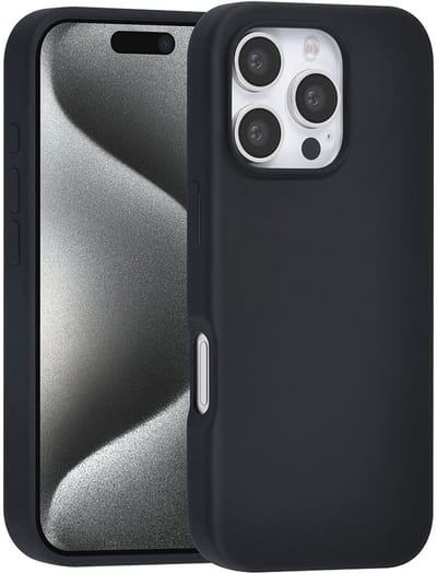 TUNIQ-iPhone 16 Pro-Backcase Premium Liquid silicone-Zwart