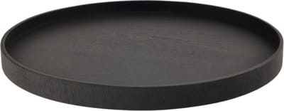 XLBoom Serve Tray Ø 35 cm Black - Design dienblad van multiplex met anti-slip - Verkrijgbaar in Black | Walnut | Willow - Tijdloos serveerblad voor tafel, keuken en interieur