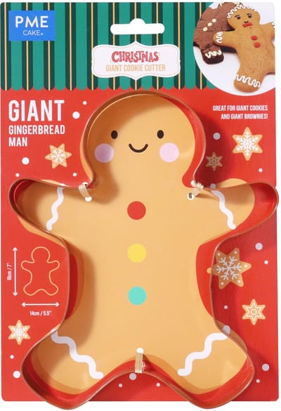 PME Grote Kerstkoekjesvorm, Peperkoekmannetje (18 cm / 7")