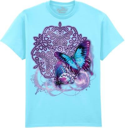 Vlinders Celtic Butterfly The Coloured House T-shirt M