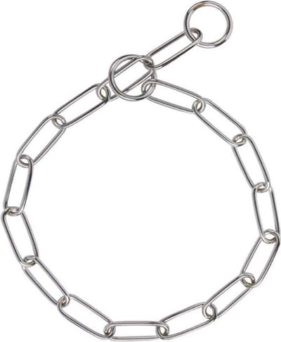 Correctieketting lange ovale schakel - Verchroomd - 4mm x 67cm