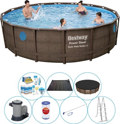 Power Steel Swim Vista ROND 549x122 cm - Zwembad Deal