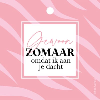 Set 5 kadokaartjes klein – zomaar - vriendschap - motivatie - Wildcards