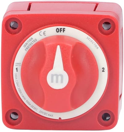 Store_9 - Batterij Ontkoppelschakelaar - 300A Stroomonderbreker - Ideaal voor Marine en Auto - Dual Circuit Isolator - Betrouwbare Geleiding - Gesc...