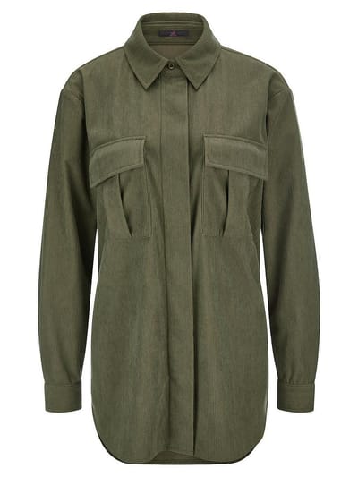 Cordblouse Van Emilia Lay groen