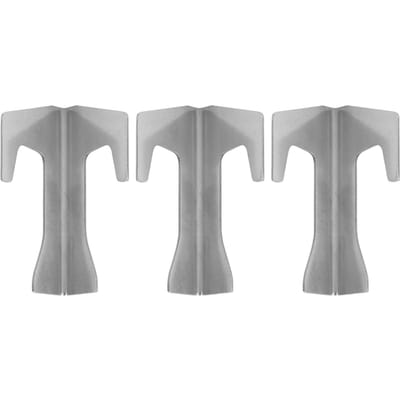 3 Pièces Barbecue Plaque à Feu Entretoise Acier Inoxydable BBQ Pan Joint Support Tapis de Grill Support