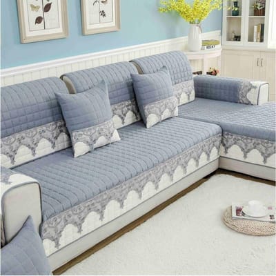 Geruite antislip bankhoes beschermer chaise vier seizoenen universele stretch hoekbank kussen handdoek 1/2/3/4-zits bank Cojines 70x150cm 1piece