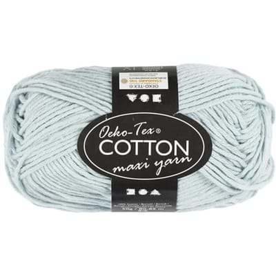 Creativ Company Cotton yarn Size 8/8 L: 80-85 M Soft Blue - 50gr.