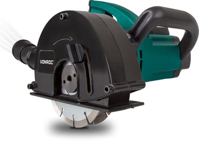 VONROC Muurfrees – Sleufmachine – 1700W – Ø150MM – Incl. 2 stuks diamantschijven & opbergtas