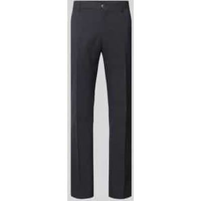 slim fit pantalon met mix van wol en linnen model 'OASIS'