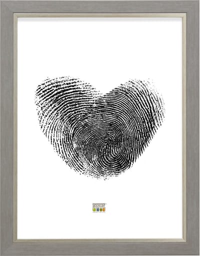 Deknudt Frames fotolijst S45VF3 - grijs met zilverbies - foto 30x45 cm