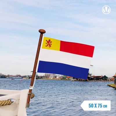 Vlag Nederland met inzet Zuid Holland 50x75cm