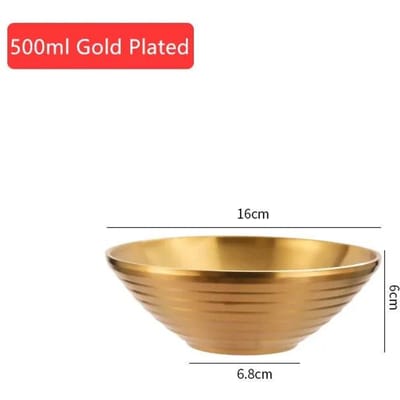Ramenkom Rijstsalade Noedelsoep Gouden Huis Restaurant Eten Serveerschaal Gepekelde Kool Groot 304 Roestvrij Staal beige