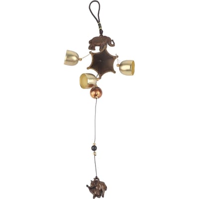 Antieke Metalen Olifant Windgong Kerkklokken Windgongen Deur Hangende Decoratie