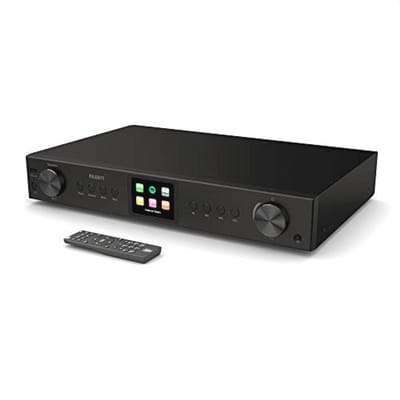 Internetradio met DAB+ en Bluetooth | FM, Spotify Connect, Podcasts | USB, AUX, RCA Audio Uitgang | 90+ Presets, Kleurendisplay | Afstandsbediening | Zwart