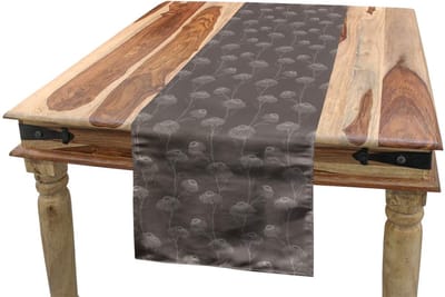 ABAKUHAUS Polyester Tafelloper Taupe