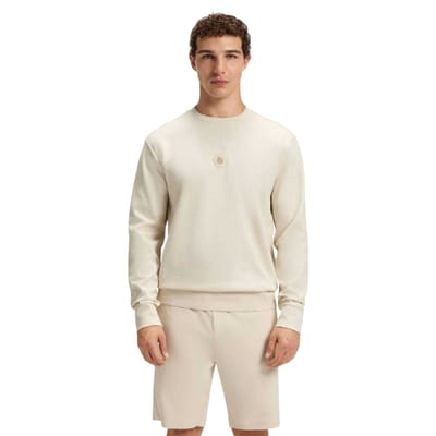Boss Heren-sweatshirt CN Future van katoenmix (Wit)