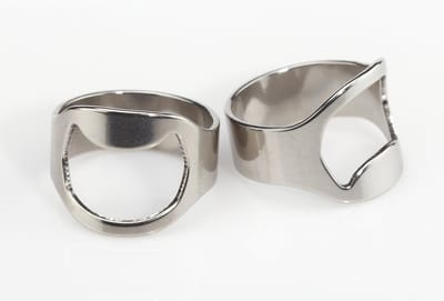 Bier opener - bier ring - Bier - Ring - Accessoires - Flesopener - 2 stuks - Bieropener - Opener - Mannen - Fles opener - Bier opener - Maat 22 - Bar accessoires