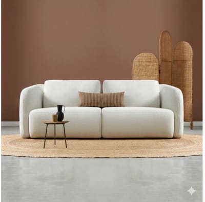PEPP interiors Hoekbank Bank CLOUD 3-zits sofa - Raven 22 - 235x96x84 cm