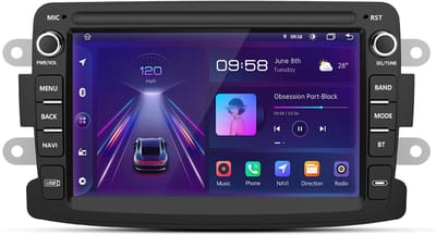 JUNSUN Andriod 15 Autoradio Geschikt voor Renault Dacia Duster Dokker Lodgy Captur , 1GB+32GB, GPS-navigatiesysteem, Bluetooth, Stuurwielbediening, WiFi, 7-inch IPS Touchscreen, DSP, Quad-core processor