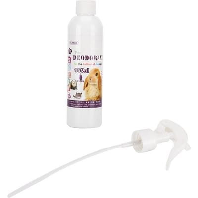 Huisdier Reinigingsspray Deodorant voor Bodem Kooi Hamster Konijn Natuurlijke Geurverwijderaar Lavendel beige