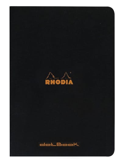 SnelShoppen - Notitieboek A4 Zwart Dot Grid - 96 Pagina's Clairefontaine Wit Papier 80 g/m² - Waterafstotende Omslag - Perfect voor Schetsen, Notities