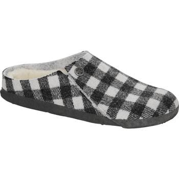Birkenstock Zermatt Plaid sloffen narrow wit zwart uni (s) (1017545)