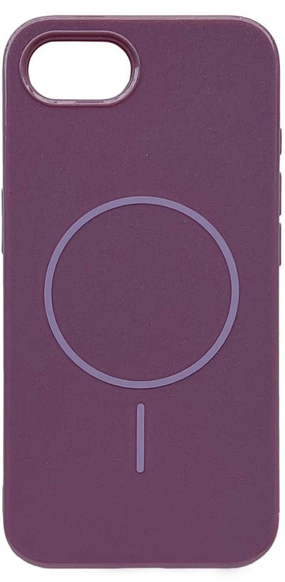 Casemania Hoesje Geschikt voor Apple iPhone 16e - Twilight Lavender - Glitter Siliconen Back Cover - Geschikt voor MagSafe
