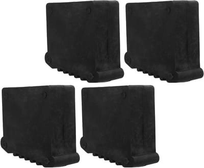 Ladder Voetbeschermers - Ladder Stabilisator - Vloeren Beschermen - Universele Compatibiliteit - 4 Stuks - Zwart