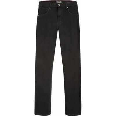 Wrangler Heren Jeans Broeken TEXAS regular/straight Fit Zwart 42W / 30L Volwassenen