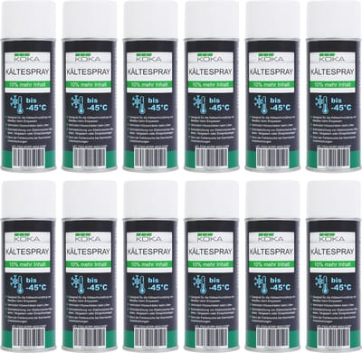 12x koude spray tot -45°C