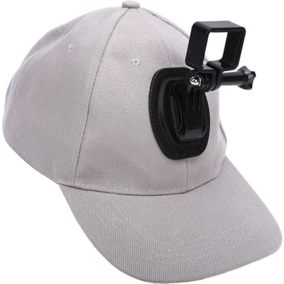 Casquette de Baseball avec Support pour Caméra d'Action Convient pour Pocket 3 Caméra Sport Casquette Légère Large Compatibilité Noir Gray White