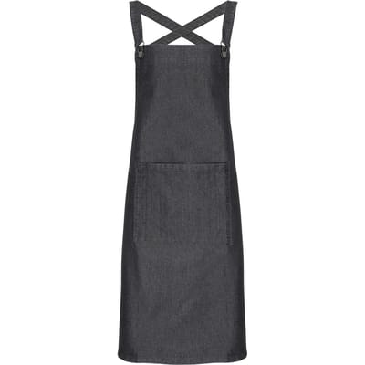 Premier Barista Slabbenschort met gekruiste rug (Zwarte denim)