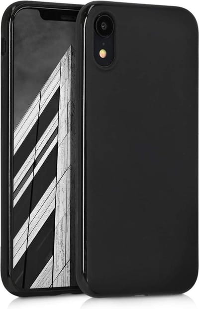 Silicone Hoesje Geschikt voor: iPhone XR - Soft Silicone - Zwart