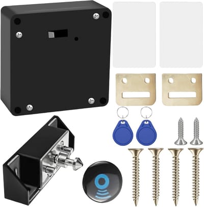 Onzichtbaar Smart Kastslot met RFID Kaart & Sleutelhanger - Elektronisch Laadslot voor Kasten, Lades en Meubels