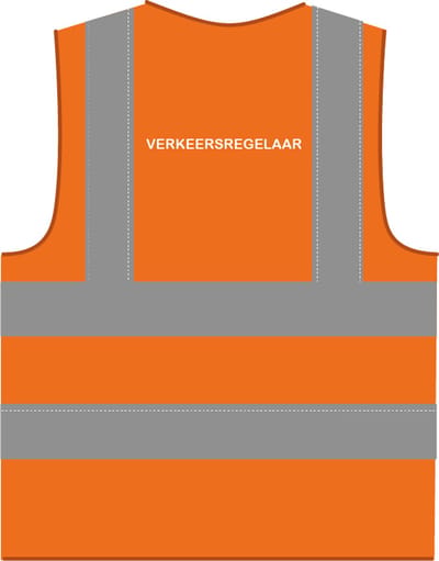 Verkeersregelaar hesje RWS oranje