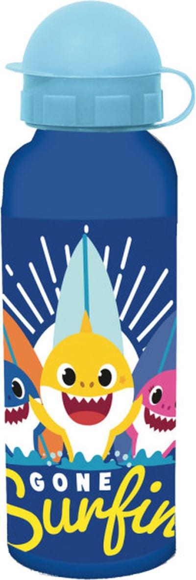 Baby Shark Aluminium Drinkfles - 520 ml. - Blauw