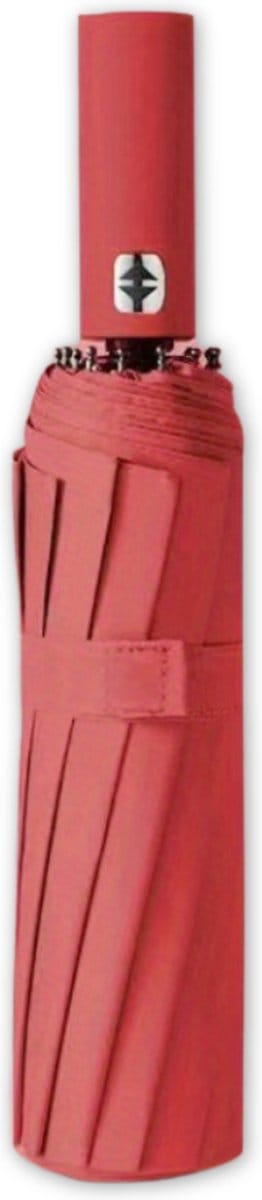 Livano Moderne Stormparaplu - Windproof Paraplu - Opvouwbaar - Stormproef - Automatisch Uitklapbaar - Umbrella - Rood