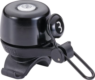 BBB Cycling Noisy Fietsbel – Lichtgewicht Fietsbel Racefiets en E-bike – Fietsbel Met Elastiek – Zwart – BBB-17