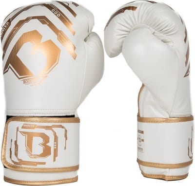 Booster Kids Elite V2.2 Bokshandschoenen Wit Goud 10oz