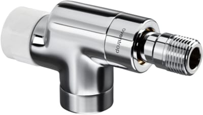 OVENTROP Thermostaatventiel E voorloop axiaal DN 15, Rp 1/2 x R 1/2, PN 10, verchroomd, 1163252