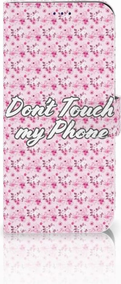 Samsung Galaxy A50 Portemonnee Hoesje Flowers Pink DTMP