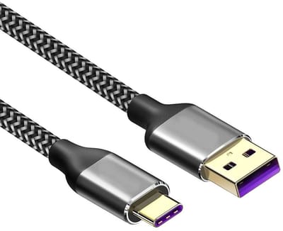 USB C kabel | Laadsnelheid 5V / 3A / 15 watt | USB 3.2 gen 1 | 5 Gb/s | Type A naar C | Male to male | Grijs | 1.5 meter | Allteq