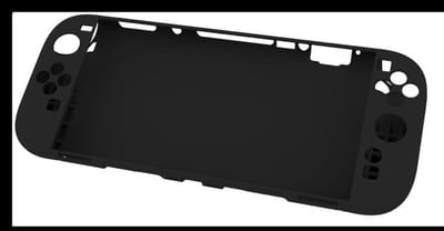 Case Geschikt voor Nintendo Switch 2 - Back Cover Hoesje - Zacht Comfortabel Siliconen - Beschermhoes Zwart