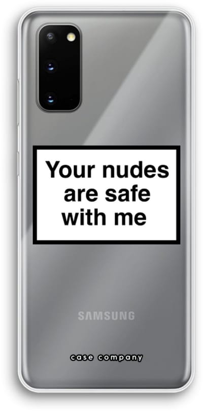 Case Company® - Hoesje geschikt voor Samsung Galaxy S20 hoesje - Safe with me - Soft Cover Telefoonhoesje - Bescherming aan alle Kanten en Schermrand