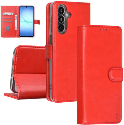 TUNIQ telefoonhoesje voor Samsung Galaxy A17 - Kaartsleuven voor 3 kaarten - Rood