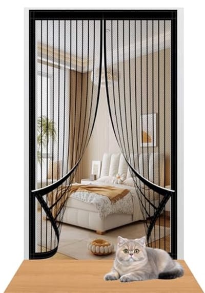Vliegengordijn 90 x 230 cm voor Insectvrije Deuren - Gebruiksgemak en Comfort
