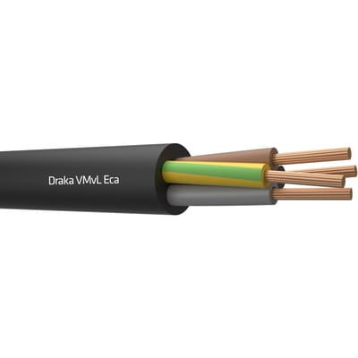 Draka Vmvl 4G1 Flexibel Vinyl Kabel Zwart 100M - 803889 [100 Meters]