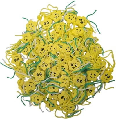Gelukspoppetjes - Lucky Charms - Houten Bloemen - 50 Stuks - Handgemaakte Geluksbedels - Voor Cadeaus