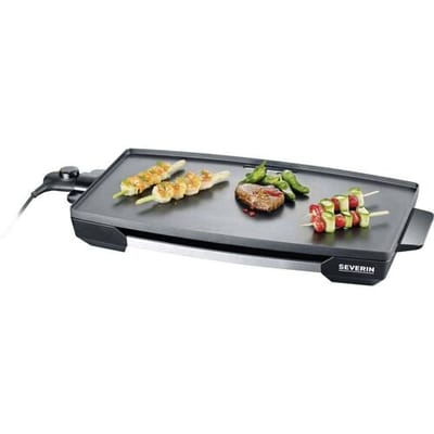 Severin KG 2397 Tafelgrill - Teppanyaki bakplaat - Antiaanbaklaag - 2200 Watt - Uitneembare vetopvangbak